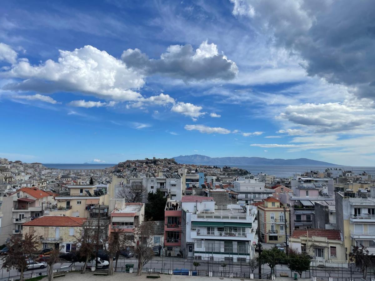 George & Nia Apartment - Central Kavala With Panoramic Terrace View Exterior photo