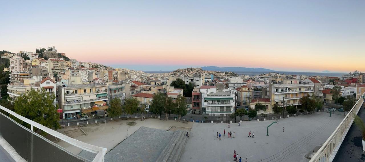 George & Nia Apartment - Central Kavala With Panoramic Terrace View Exterior photo