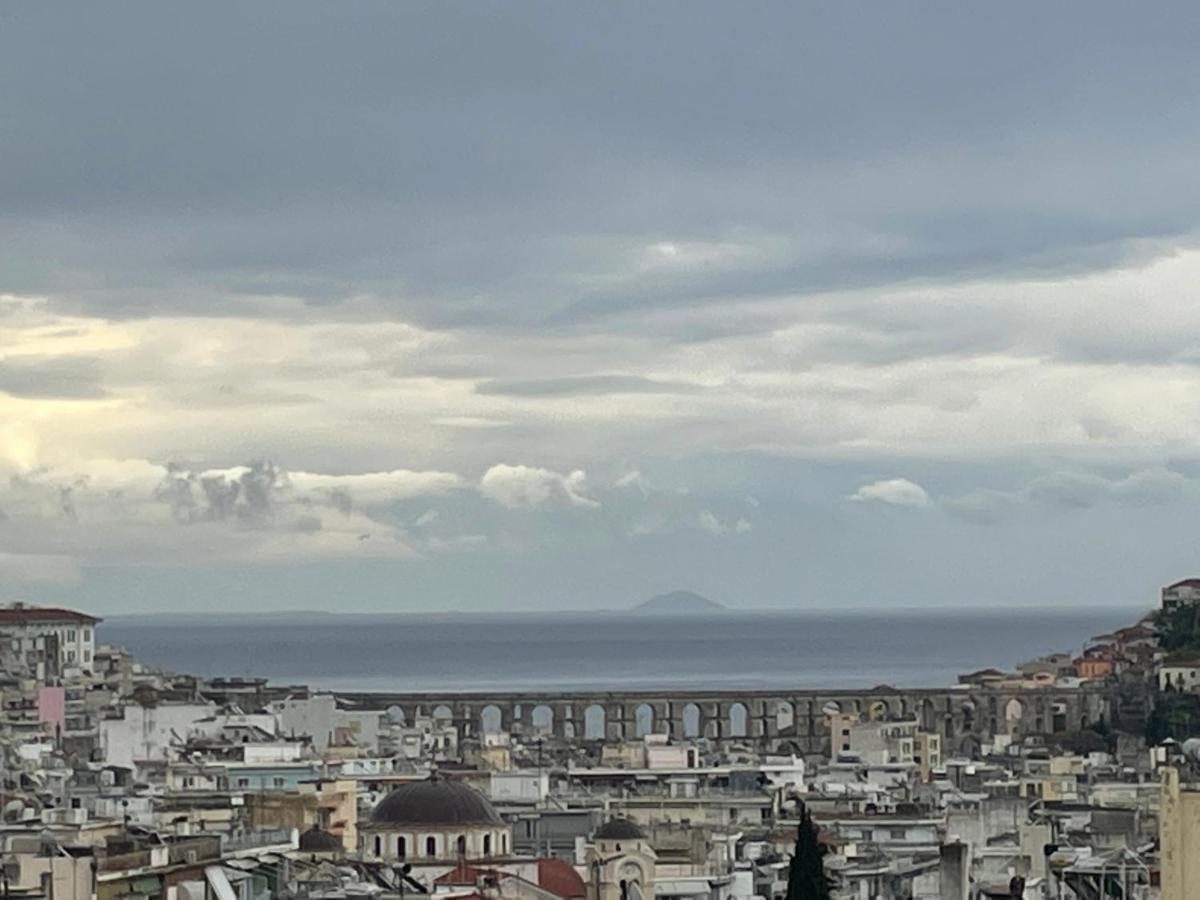 George & Nia Apartment - Central Kavala With Panoramic Terrace View Exterior photo